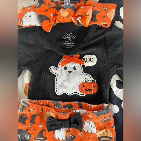 Set of baby girls Halloween clothes size 6-12 months - Picture 3 of 7